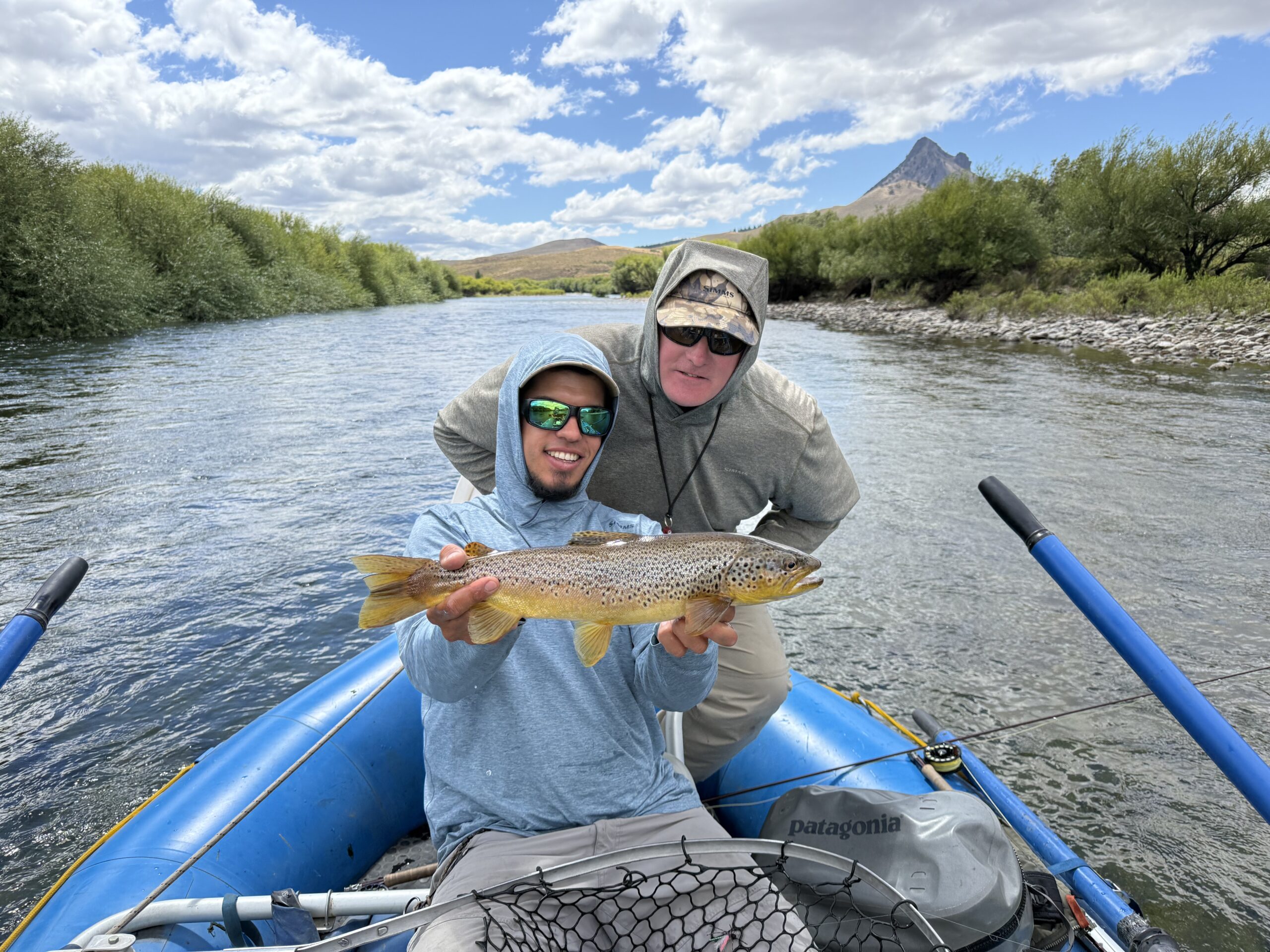 SET fly fishing guide Santi in front Charlie behind